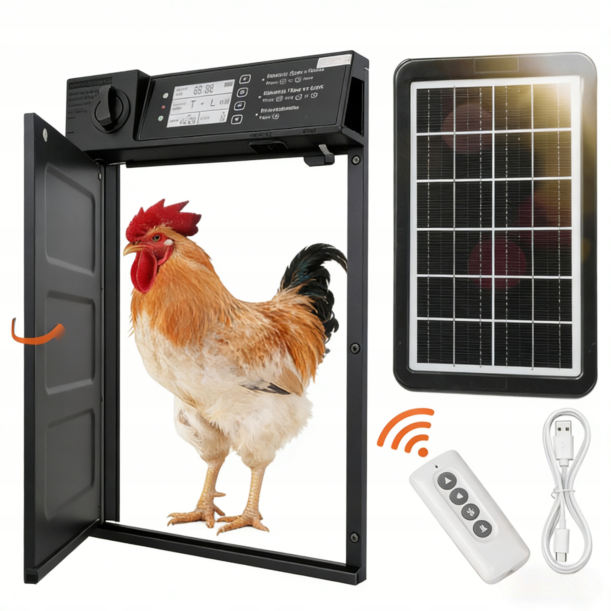 Automatické solárne dvere do kurníka s diaľkovým ovládaním